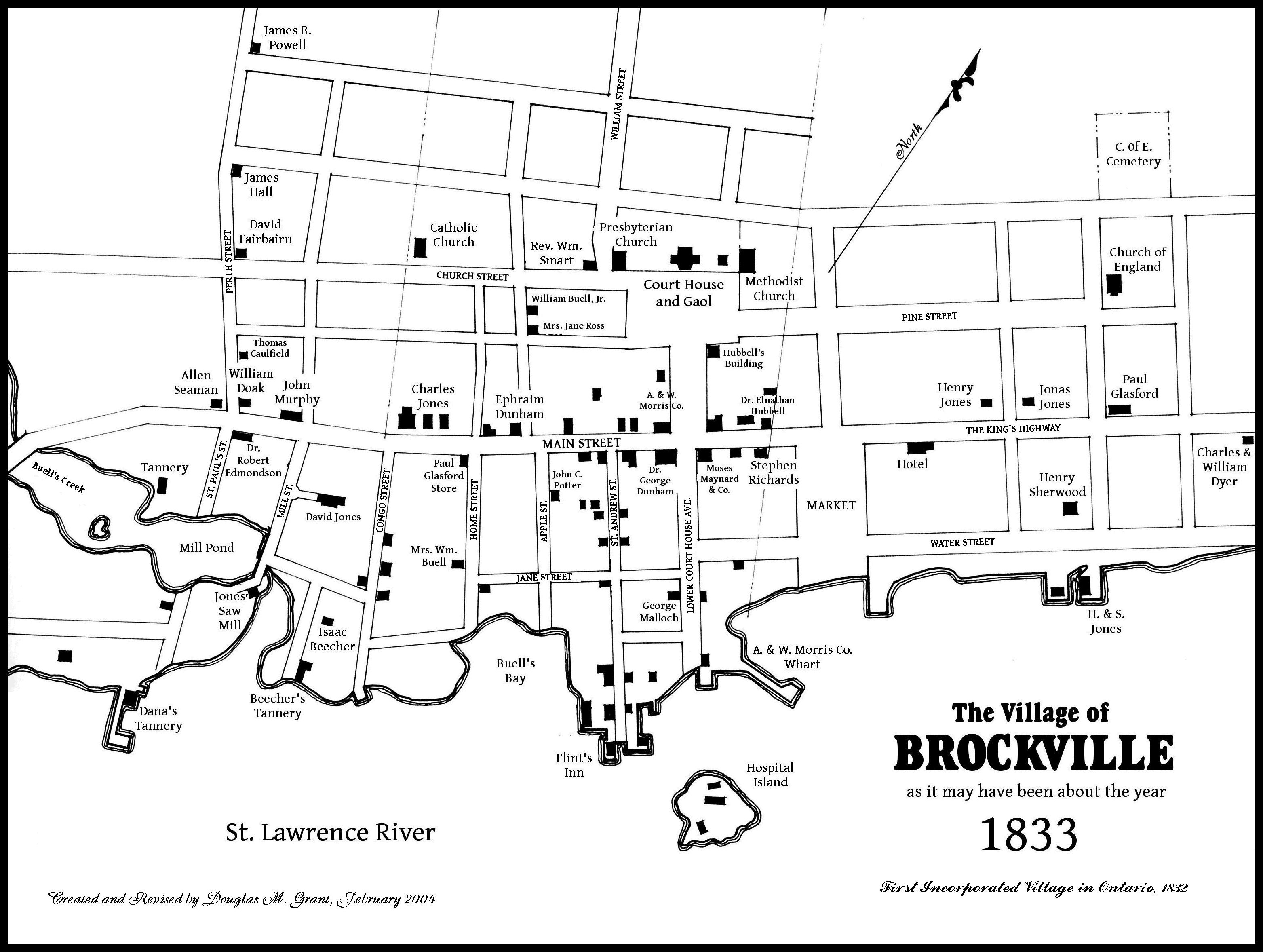 Brockville's map